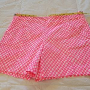 Lilly Pulitzer Arabeth Shorts Check Me Out Love Potion Pink 10